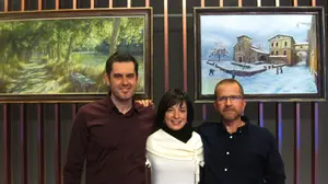 Cazaña expone sus óleos en Pamplona: “Navarra es una mina de oro para la inspiración de un pintor”