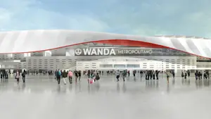 El Atlético de Madrid cambia su escudo y pone rumbo al nuevo estadio Wanda Metropolitano