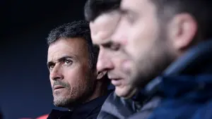 Luis Enrique reconoce la buena primera mitad de Osasuna: "Hemos sido pacientes ante las dificultades"