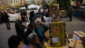 Las imágenes de la multitudinaria manifestación en favor de los refugiados