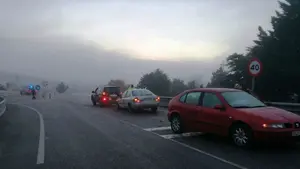 Peligro en las carreteras navarras por las heladas: tres vehículos chocan en Corella y un coche se sale de la vía en Berbinzana