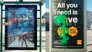 Las nuevas pintadas que ensalzan a ETA en la Chantrea llevan más de una semana expuestas por las calles de Pamplona