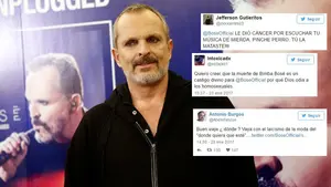 Los lamentables insultos y ataques homófobos a Miguel Bosé tras la muerte de su sobrina indignan a las redes