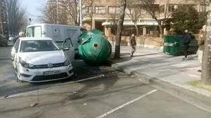 Las impactantes imágenes del accidente de Sancho el Fuerte en Pamplona