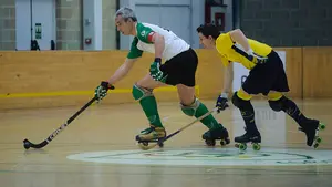 Victoria del Iruña y derrota del Oberena en la decimoctava jornada de la Liga Norte de hockey patines