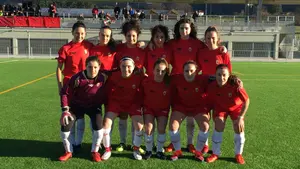 La selección navarra femenina sub-18 vence a la del País Vasco en las instalaciones vizcaínas de Lezama
