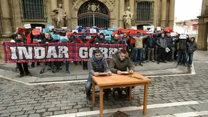 Indar Gorri recuerda a los agresores de Alsasua "víctimas de un montaje" y a los "osasunistas dispersados en cárceles"