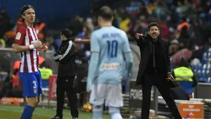 El Atlético de Madrid remonta el partido ante el Celta en los cinco últimos minutos en el Calderón