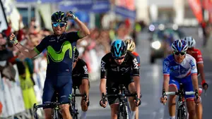 Alejandro Valverde arranca la Vuelta a Andalucía con una victoria al esprint y alcanza su triunfo número 99