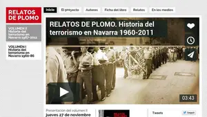Barkos desactiva la web de 'Relatos de plomo', el resumen del terror de ETA durante más de 40 años en Navarra
