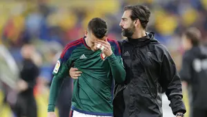 Impactante golpe de Álex Berenguer en el partido contra Las Palmas que le manda al hospital