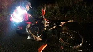 Herido grave un joven motorista de Arguedas de 15 años tras chocar contra un coche en las Bardenas