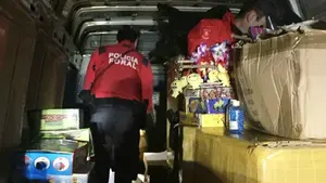 La furgoneta de los petardos: intervenidos en Olite 1.550 explosivos de pólvora para la venta ambulante