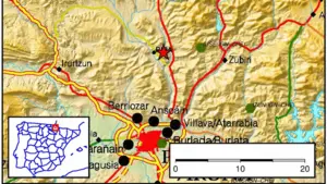 Otro terremoto en Navarra: la tierra vuelve a temblar en Pamplona con una magnitud de 3.6 grados