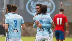 El filial de Osasuna pierde ante el Celta B, después de adelantarse en el marcador con un gol de Miguel Díaz