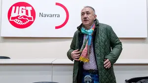 Álvarez, el secretario general de UGT en Pamplona, pide al Gobierno que Navarra "no se quede atrás en las infraestructuras"