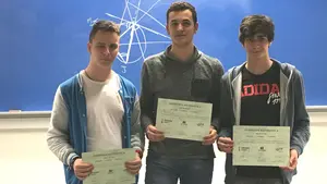 El navarro Alejandro Basilio Galván Pérez-Ilzarbe, ganador de una triangular de Matemáticas entre Navarra, La Rioja y Aragón