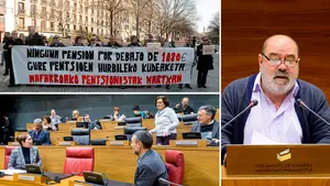 La incómoda pregunta de los jubilados frente a los políticos de Navarra: "¿Vosotros vais a cobrar 707 euros de pensión?"