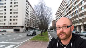 Cuenca, el concejal de Ecología en Pamplona, amenaza con talar parte de los árboles de Pío XII para montar su carril bici