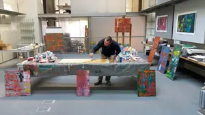 Yago Vaillo, el artista navarro de 20 años que despega en Burlada