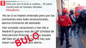 El bulo de un nuevo atentado terrorista: la Policía Foral desmiente la información alarmista sobre un inminente ataque