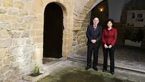 En imágenes: la visita de trabajo a Pamplona del fiscal general del Estado