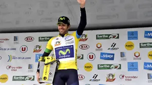 El corredor del equipo Movistar team Alex Dowsett gana por segunda vez en Angers y lidera el Circuit de la Sarthe