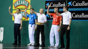 Los pelotaris Albisu y Laso miden sus fuerzas en el frontón Labrit