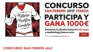 Concurso de San Fermín en Itaroa: precalentamiento para las fiestas con nuevos diseños para 5.000 camisetas