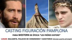 Un trabajo 'de película': organizan en Pamplona un casting para un western internacional que se rodará en las Bardenas
