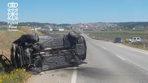 Fin de semana plagado de accidentes: un atropello en Pamplona, varias caídas de grupos ciclistas y un vuelco en Sesma