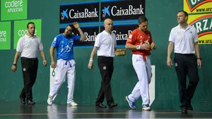 Enorme expectación en el partido entre Bengoetxea y Olaizola en el Labrit