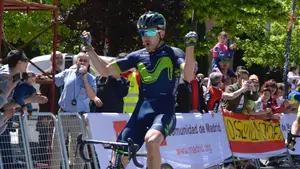 Carlos Barbero (Movistar team) gana la segunda etapa de la Vuelta ciclista a Madrid con final en Valdemoro