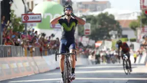 Gorka Izaguirre consigue la primera victoria del equipo Movistar team en el Giro de Italia