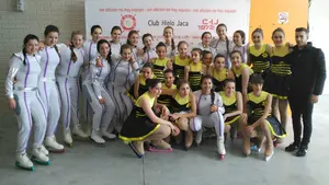 El club de hielo Huarte se ha proclamado campeón de ballet sobre hielo en la Copa de España disputada en Jaca