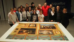 El homenaje en Mutilva con un colosal puzzle para recordar a Blanca Esther, asesinada por su pareja en Burlada