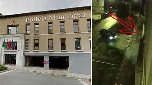 Retirado el carné de conducir al pamplonés que aparcó borracho en comisaría pensando que era una parking público