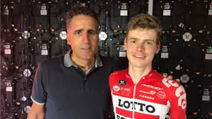 El corredor belga Harm Vanhoucke se impone en solitario en el Alto de Muskilda y es el nuevo líder de la Vuelta