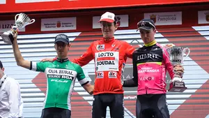 El corredor Harm Vanhoucke (Lotto), de 19 años, se ha adjudicado la Vuelta Ciclista a Navarra en Pamplona