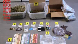 La Policía Foral reduce a un vecino de Sartaguda que intentaba 'proteger' su alijo de 'maría', speed y éxtasis