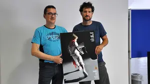 Tafalla ya tiene cartel para anunciar sus fiestas: as&iacute; es la obra de sus vecinos Gotzon Aznar y Daniel Arregi