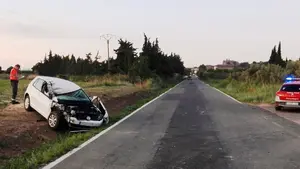 Trasladado al hospital de Tudela un joven de 32 años herido tras chocar en Cascante contra un tractor