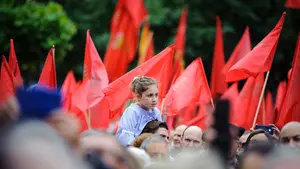 La marea roja que ha plantado cara al cuatripartito en Pamplona: las mejores imágenes de la marcha del 3-J