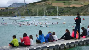 Casi quinientos participantes tomarán la salida este sábado en el triatlón Aritzaleku