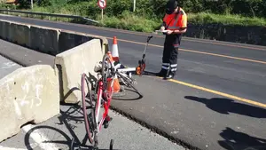 Accidentada mañana en las carreteras navarras: cuatro ciclistas han resultado heridos con apenas unas horas de diferencia