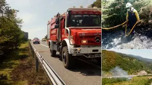 Arde una cuneta en Lekunberri y la Policía foral alerta del riesgo de que se repitan incendios como el de Tafalla
