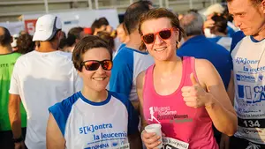 Correr contra la leucemia: los mejores momentos de la carrera solidaria en Burlada, en imágenes