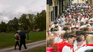 El 'capotico' de San Fermín espantará las nubes para arrancar con buenas temperaturas las fiestas de Pamplona