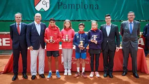 Pamplona corona a Victoria Jiménez y Pepe León como los campeones de España de tenis en categoría alevín