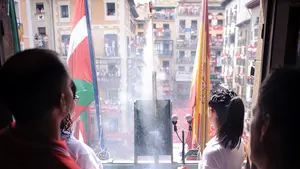 Así se ha sentido Paula Remírez después de lanzar el Chupinazo de San Fermín 2017